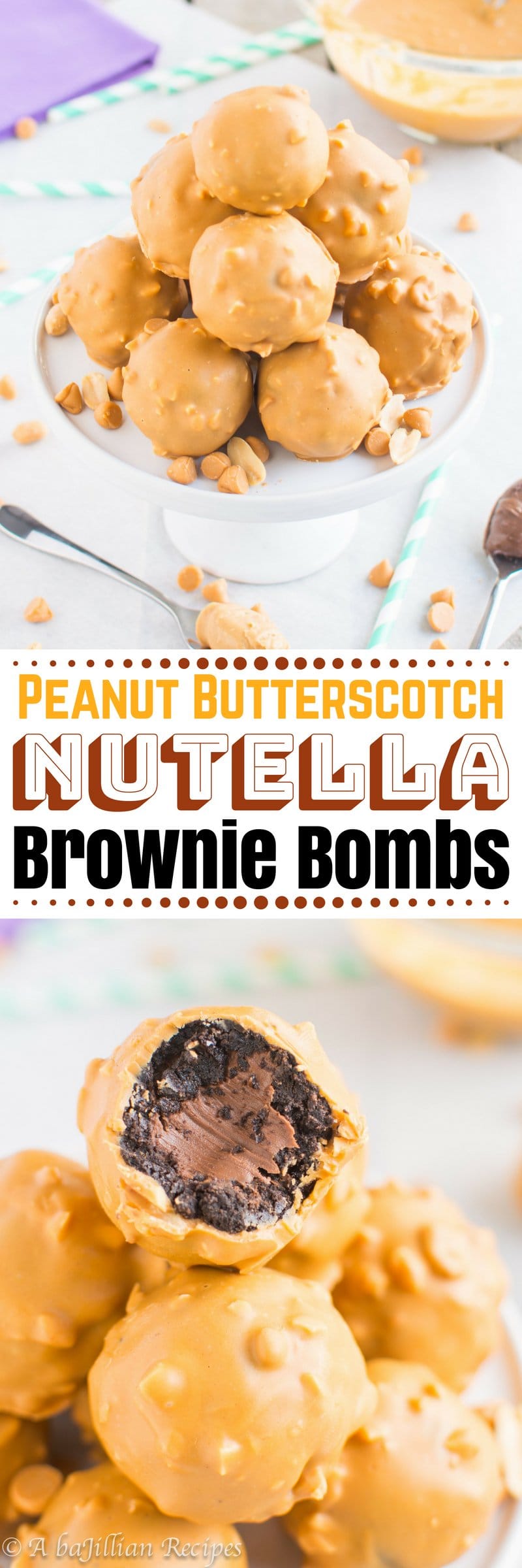 Brownie Bombs | A baJillian Recipes (collage)