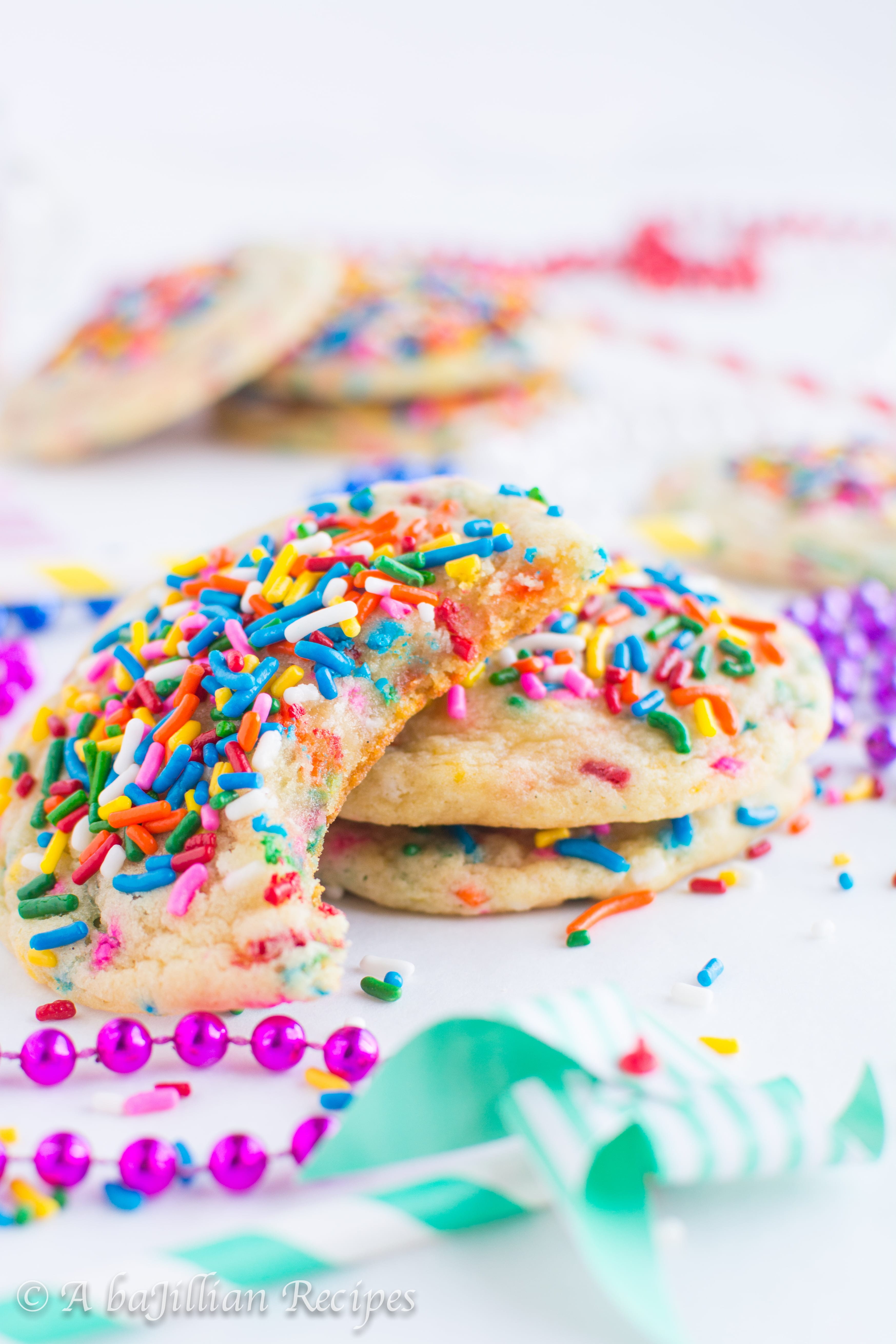 Funfetti Cookies | A baJillian Recipes-10