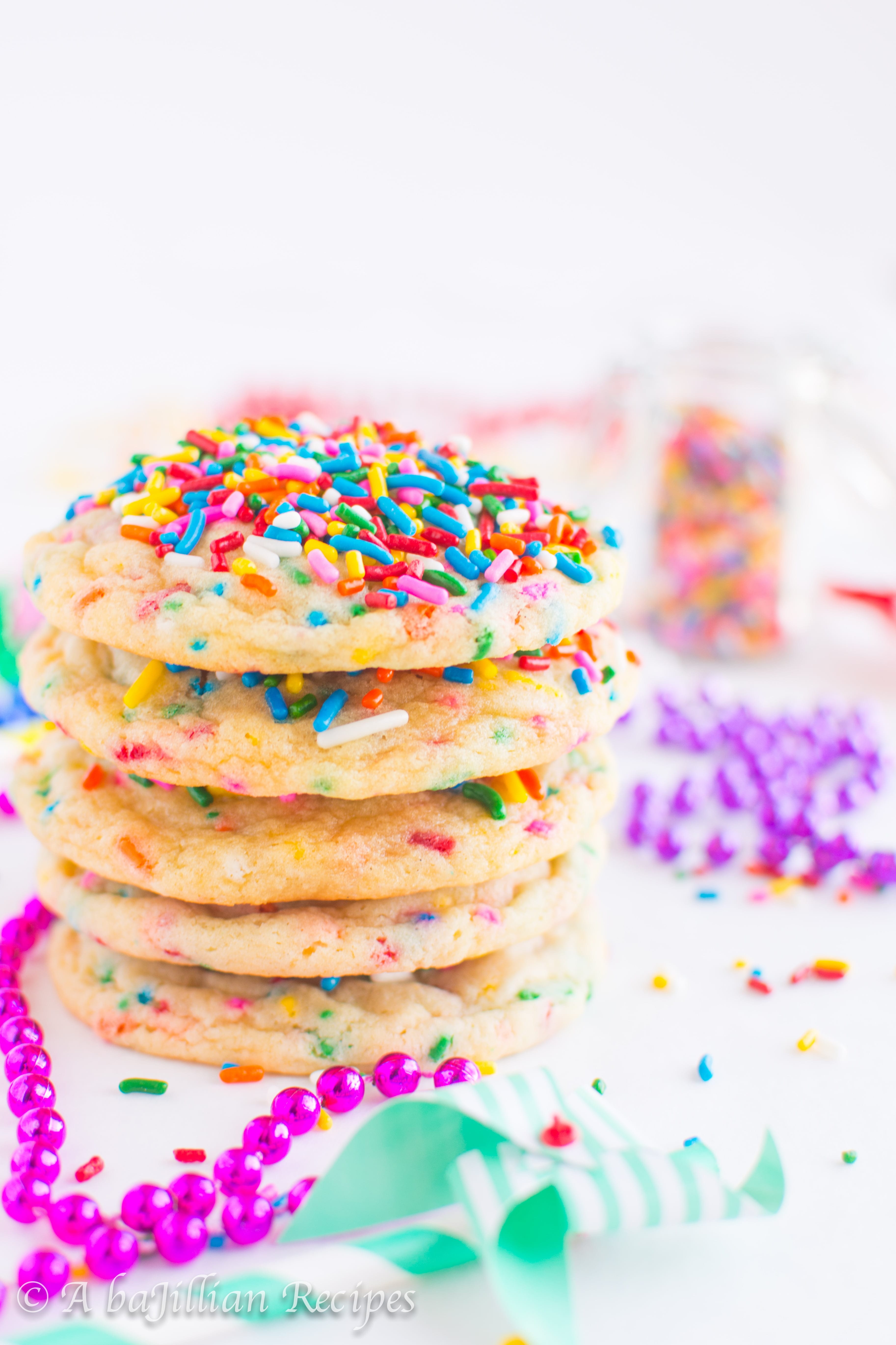 Funfetti Cookies | A baJillian Recipes-5