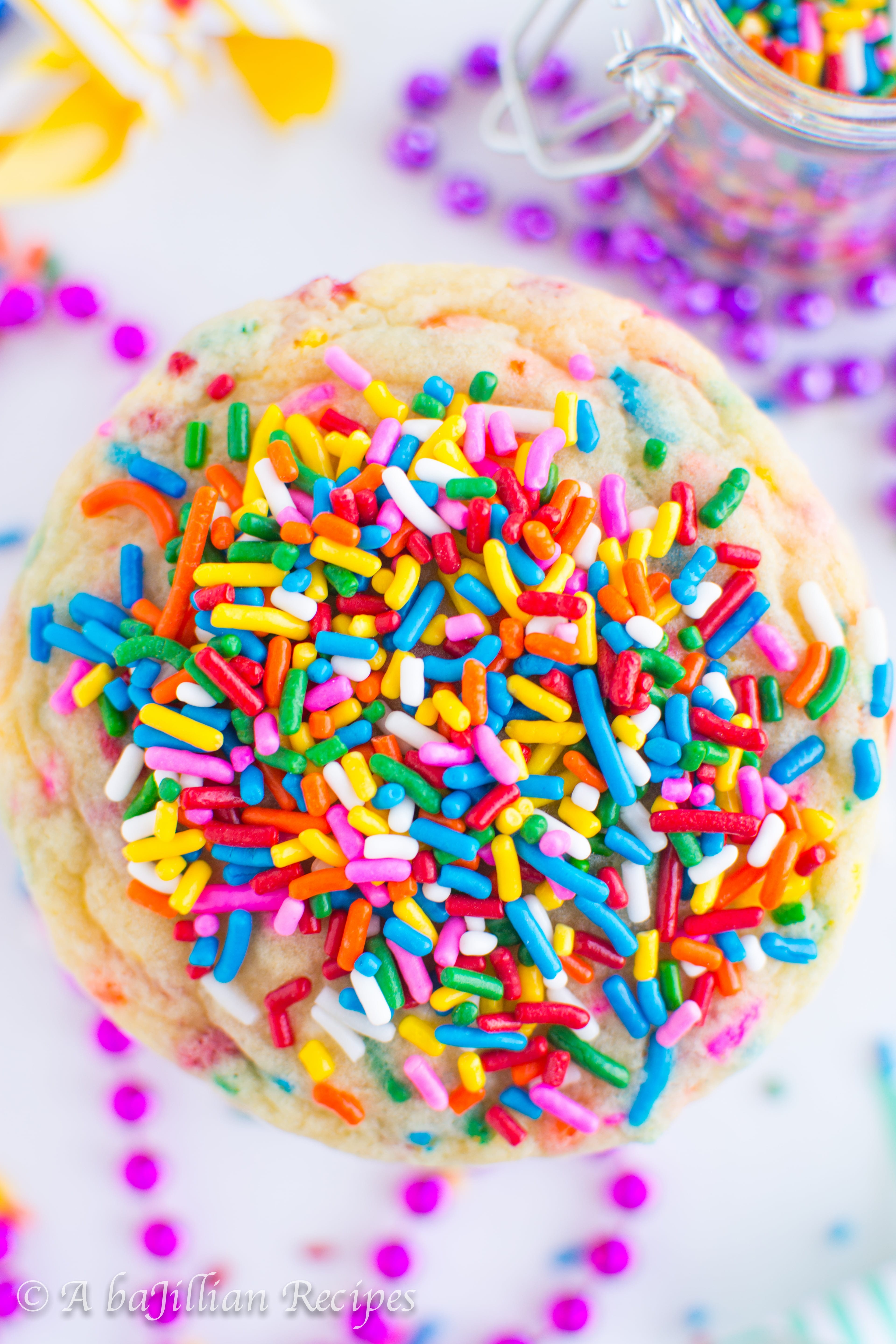 Funfetti Cookies | A baJillian Recipes-6