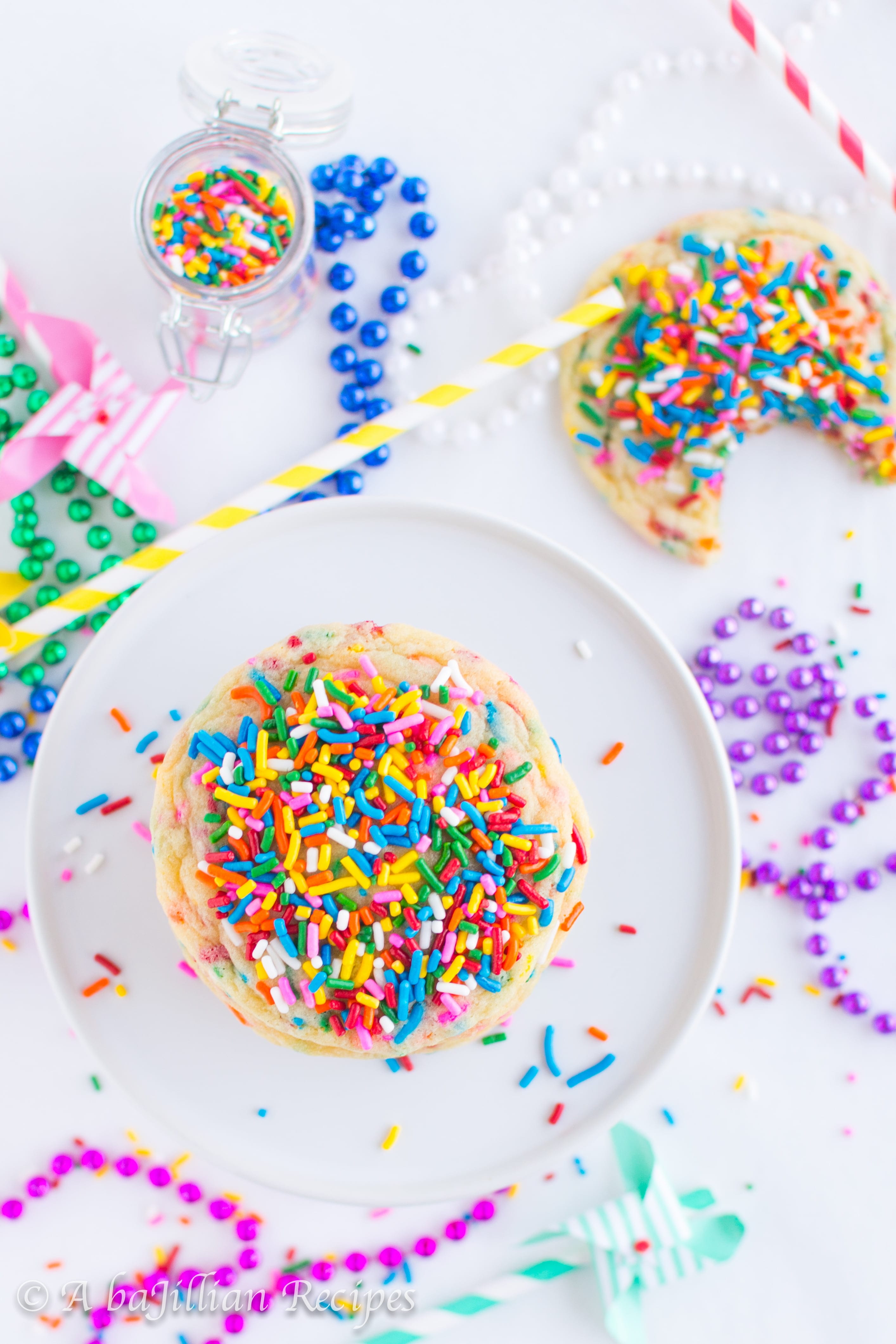 Funfetti Cookies | A baJillian Recipes-8