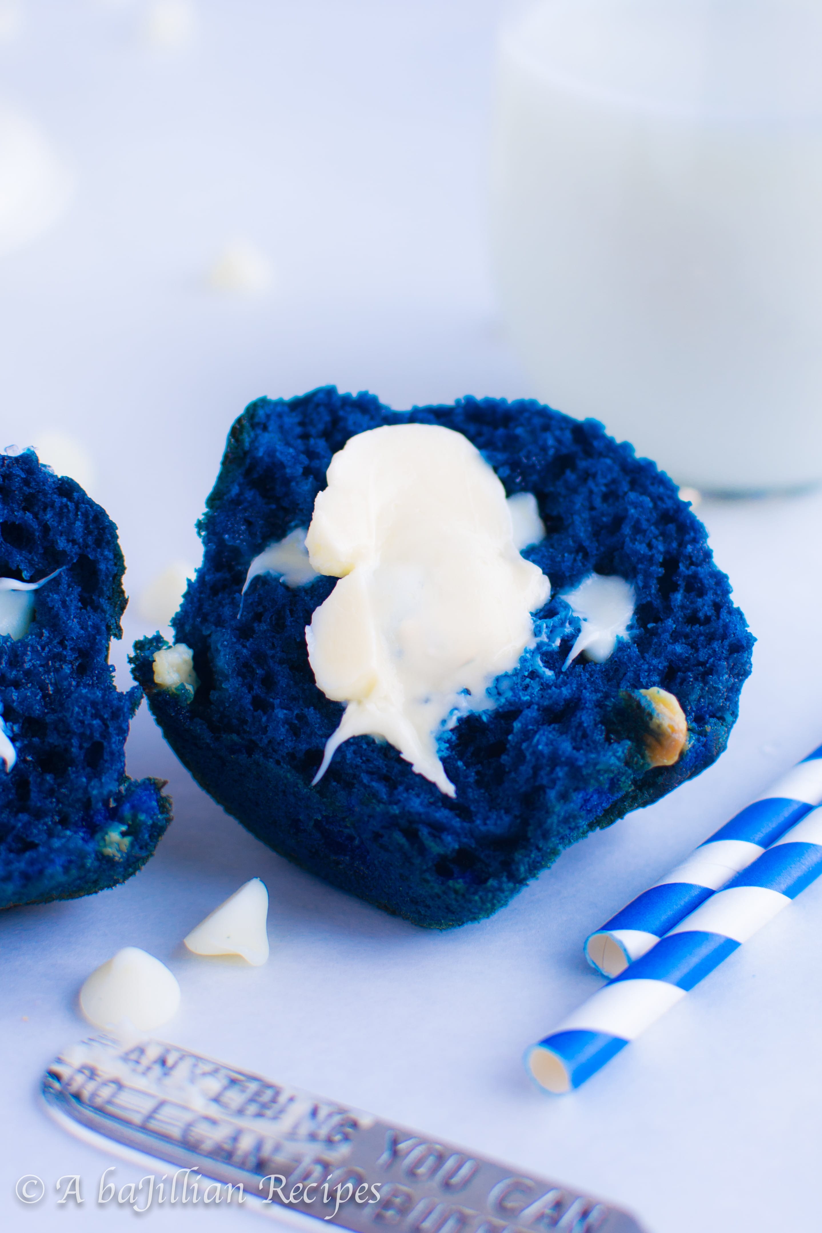 Blue Velvet Muffins | A baJillian Recipes-15