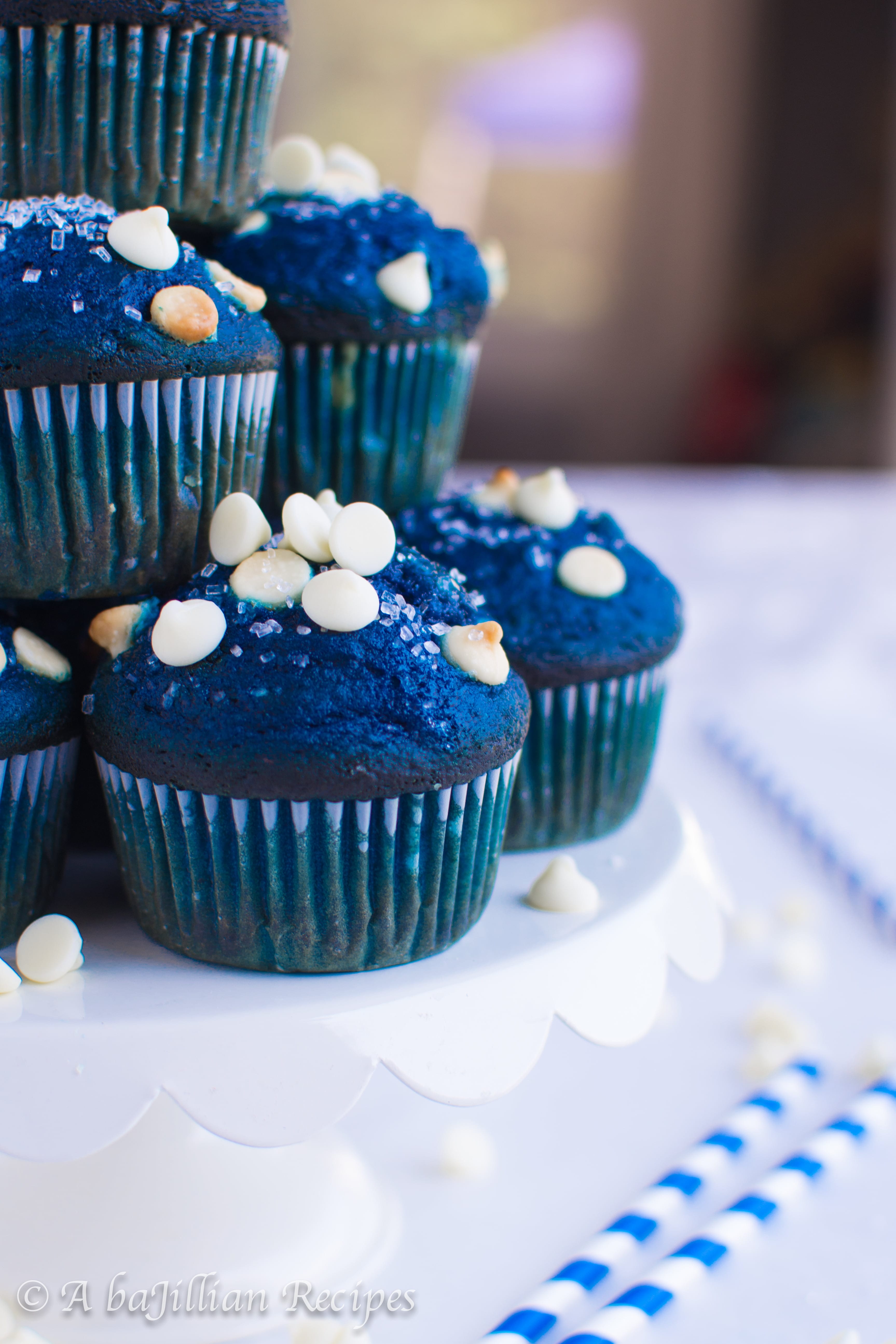 Blue Velvet Muffins | A baJillian Recipes-7