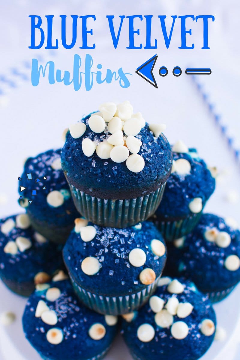 Blue Velvet Muffins | A baJillian Recipes (title)