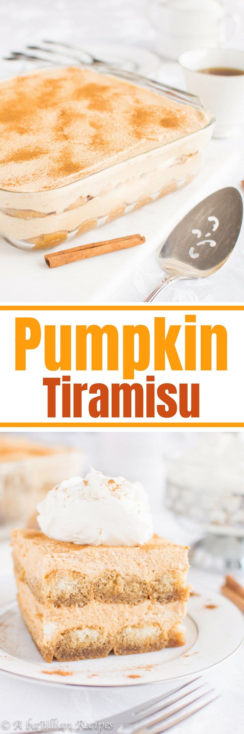 Pumpkin Tiramisu | A baJillian Recipes (collage)