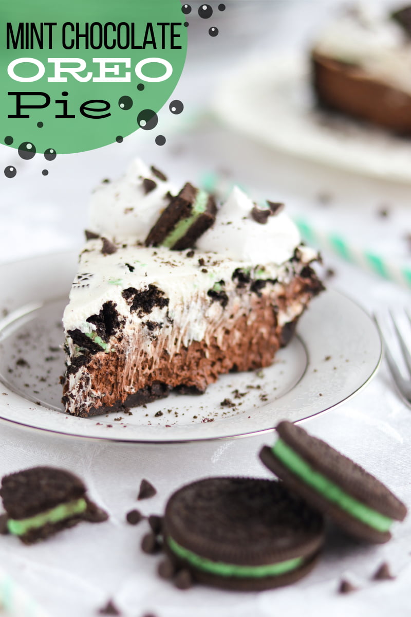 Mint Chocolate Oreo Pie | A baJillian Recipes (title)