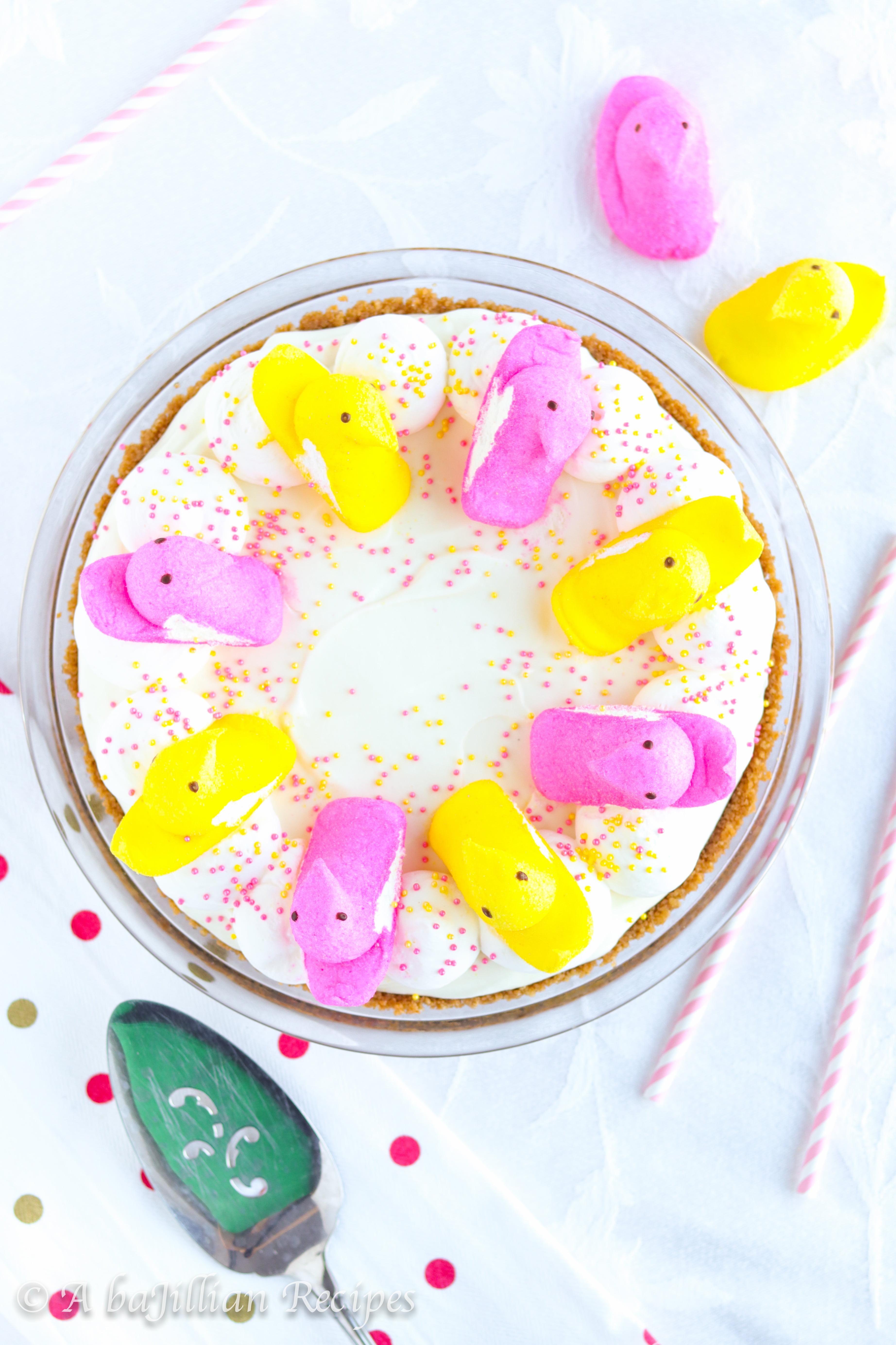 Peeps S'more Cream Pie | A baJillian Recipes-15