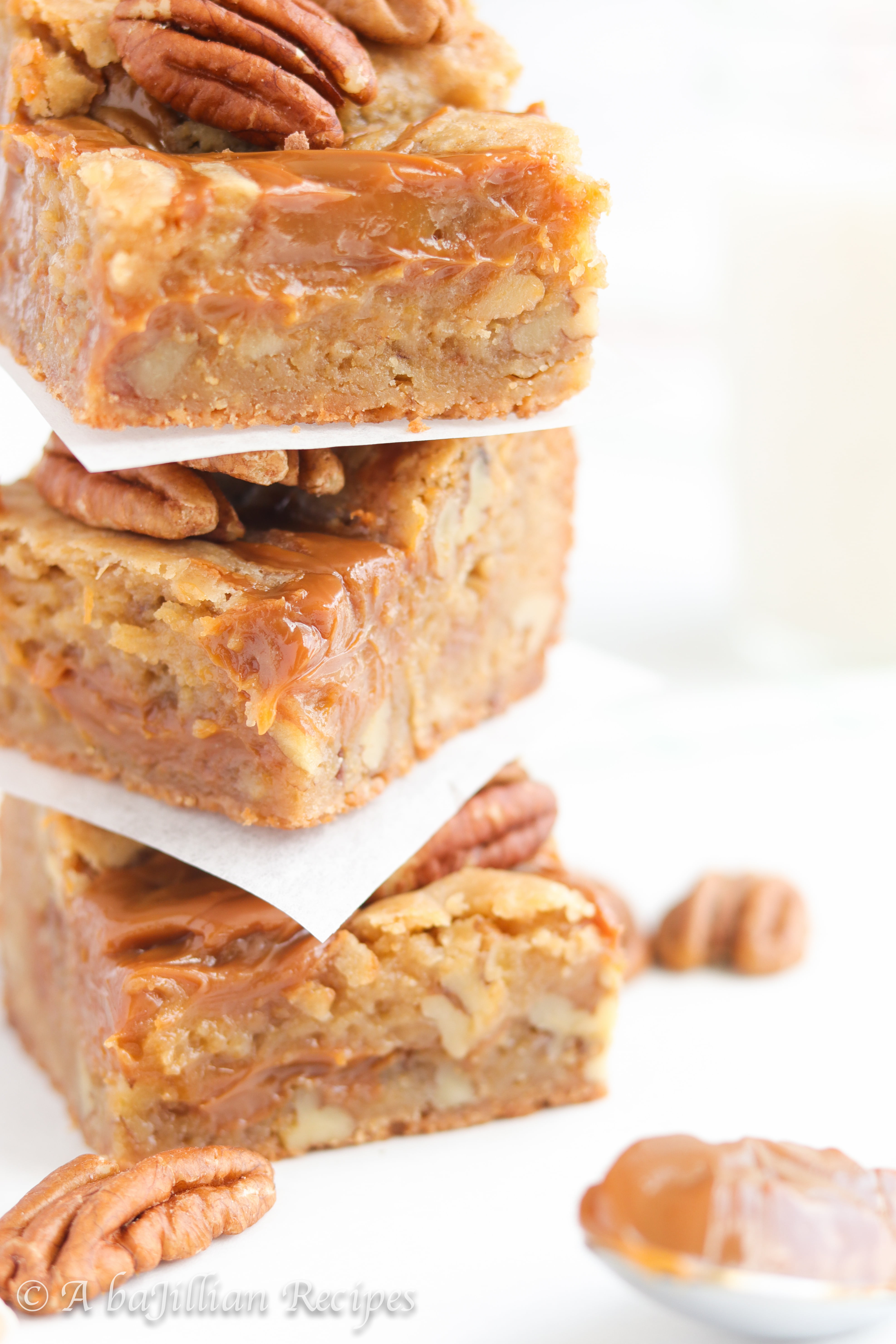 Dulce De Leche Blondies | A baJillian Recipes-4