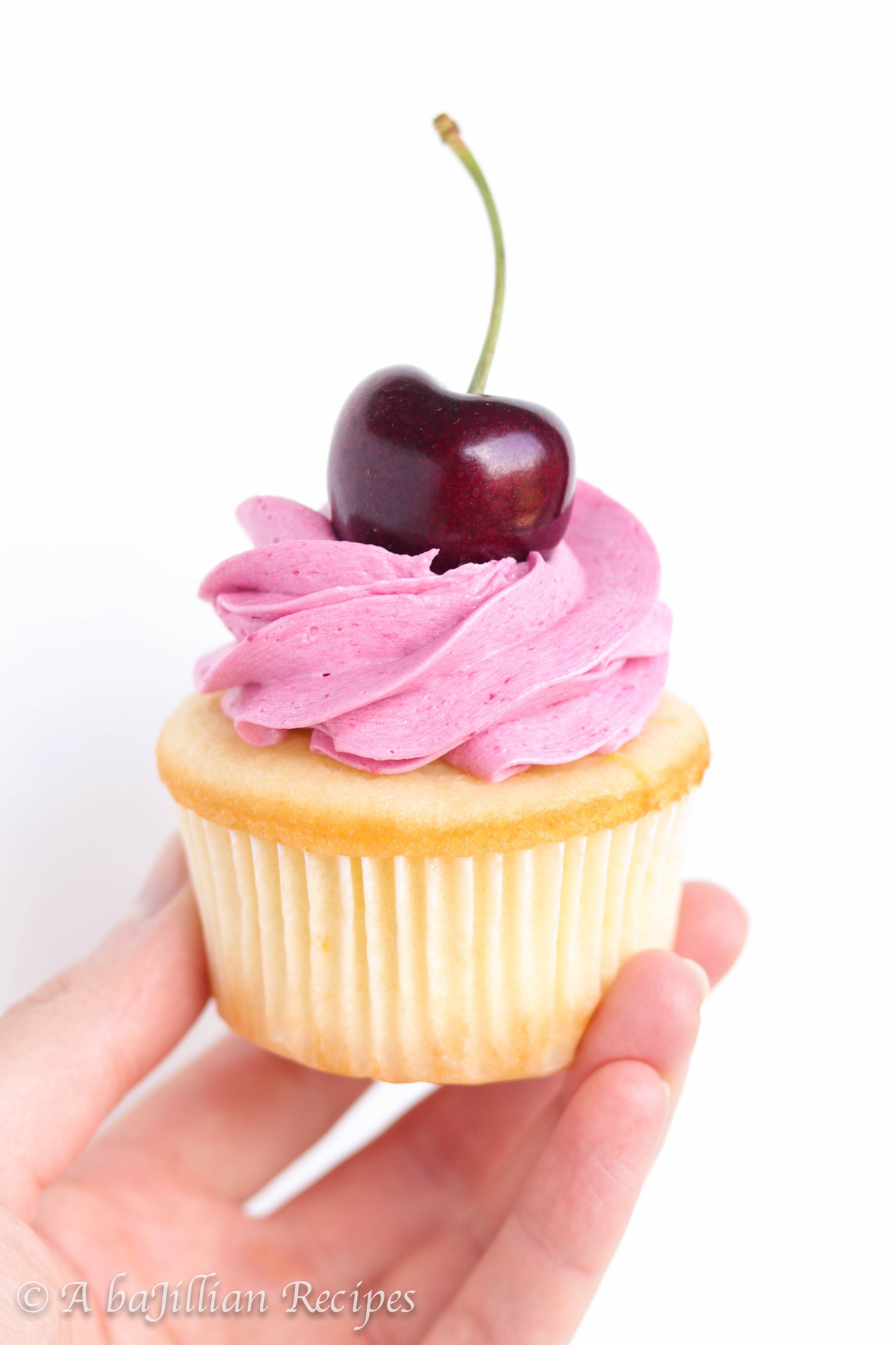 Lemon Cherry Cupcakes-11